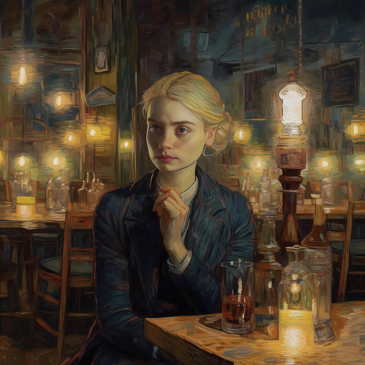 Woman in a Cafe - Eternity - Ronald Maclennan - Downloadable Digital Art