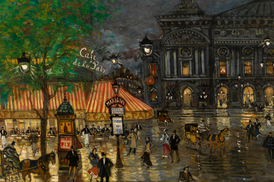Paris by Night 1920 by Konstantin Korovin - Impressionism - Downloadable Digital Art Print - Wall Decor - Home Decor