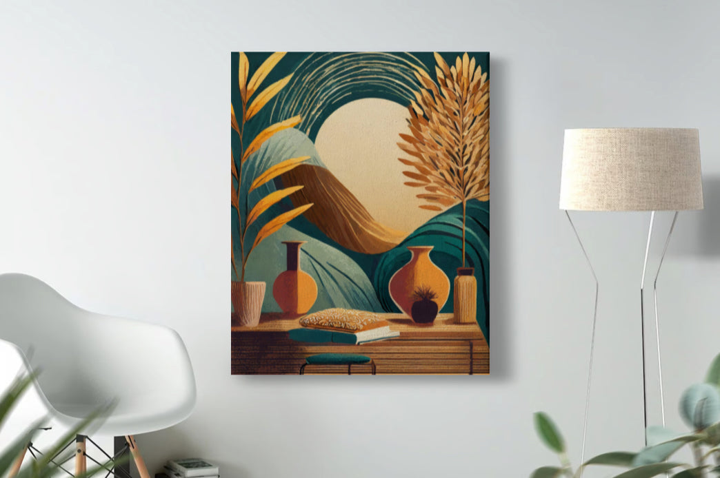 Midcentury Modern Art Boho Decor