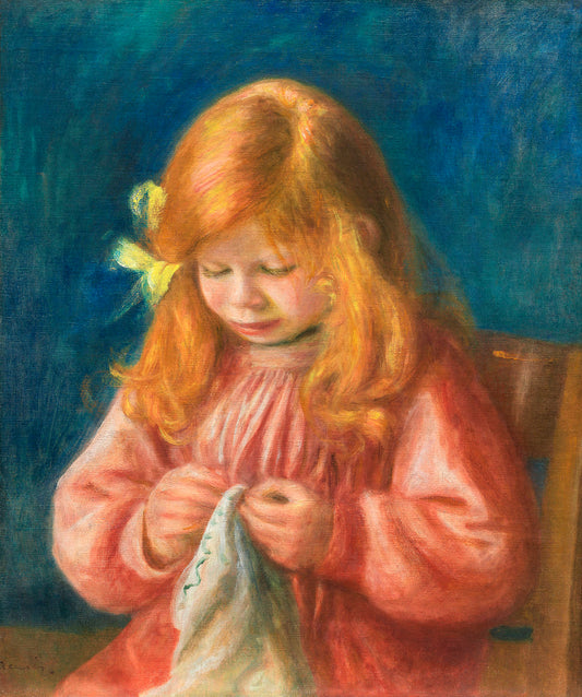 Pierre-Auguste Renoir - Jean Renoir Sewing 1899 - Digital Art - JPG File Download